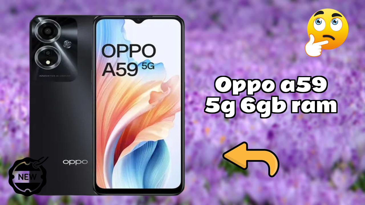 OPPO A59 5G 6GB RAM Display Technology: 6.56 Inches (16.66 Cm) Screen
